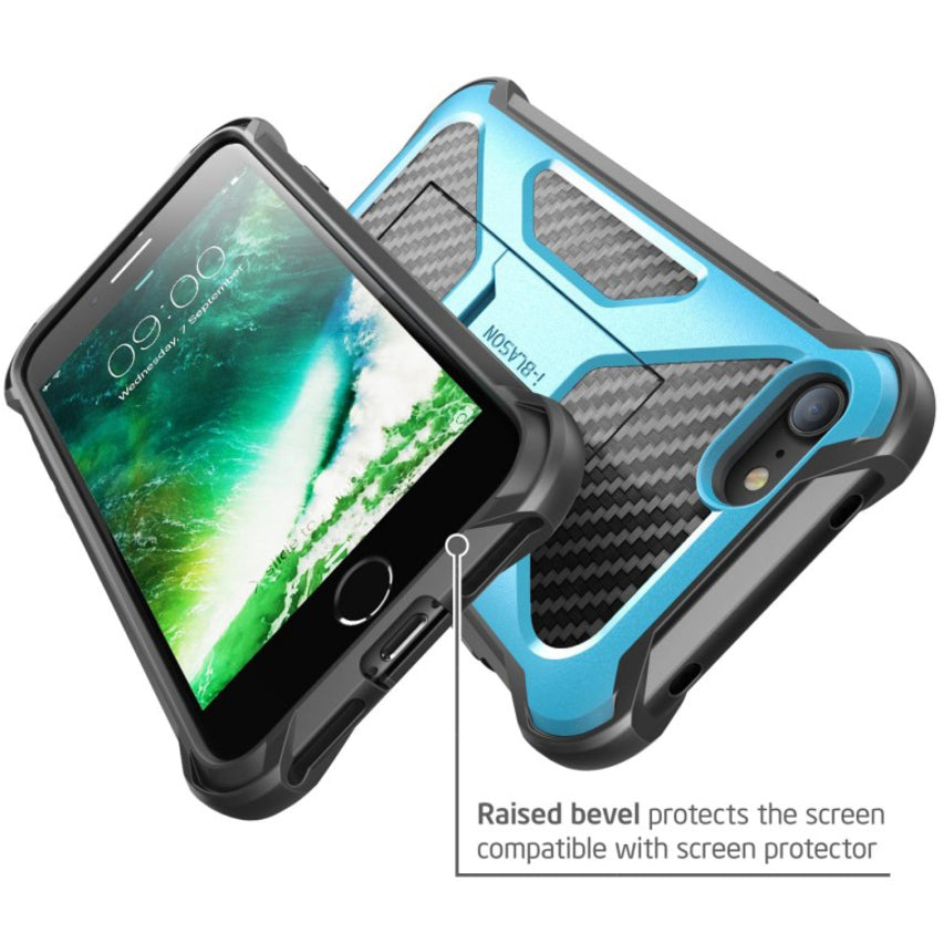 i-Blason Transformer Carrying Case (Holster) Apple iPhone 8 Smartphone - Blue