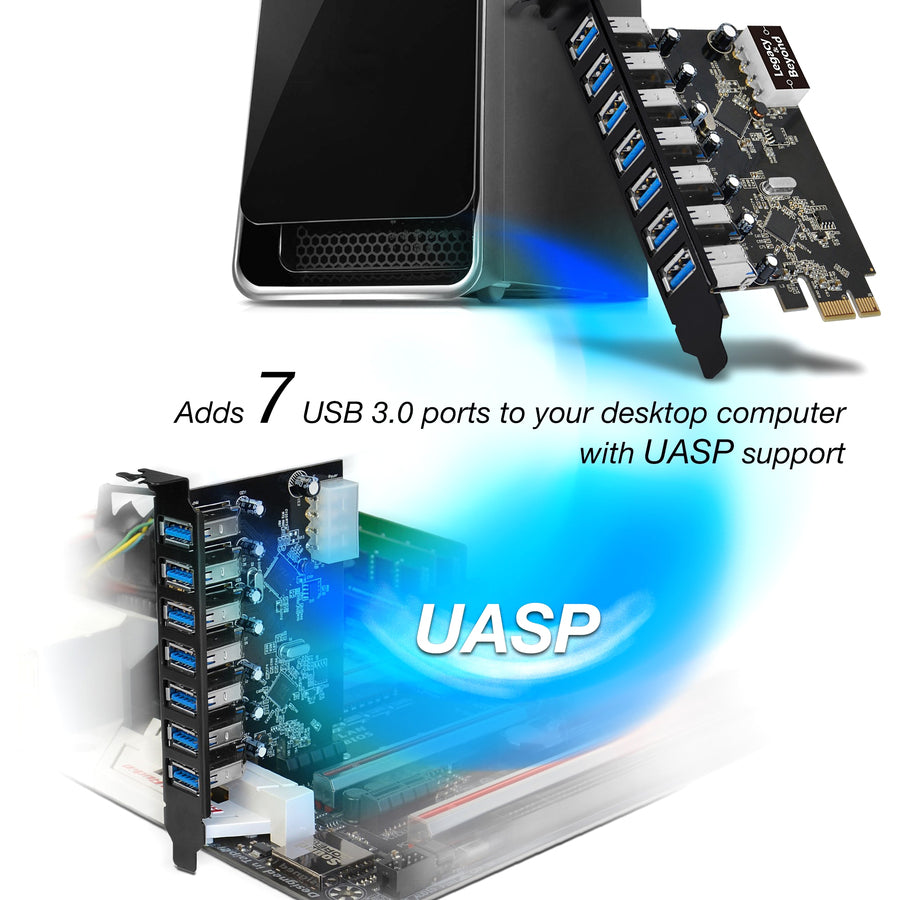 SIIG USB 3.0 7-Port Ext PCIe Host Adapter