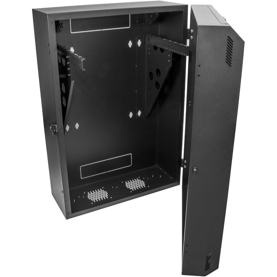 StarTech.com 8U 19" Vertical Wall Mount Server Rack Cabinet Enclosure - Low Profile (15") - 30" Deep Locking w/2U for Network IT Equipment
