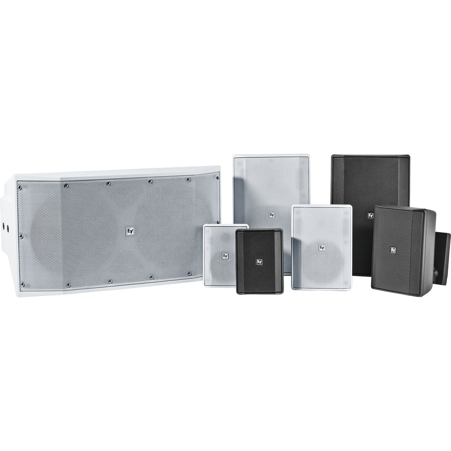 Electro-Voice Cabinet EVID-S8.2T 2-way Indoor/Outdoor In-ceiling, In-wall, Surface Mount, Wall Mountable Speaker - 90 W RMS - Black