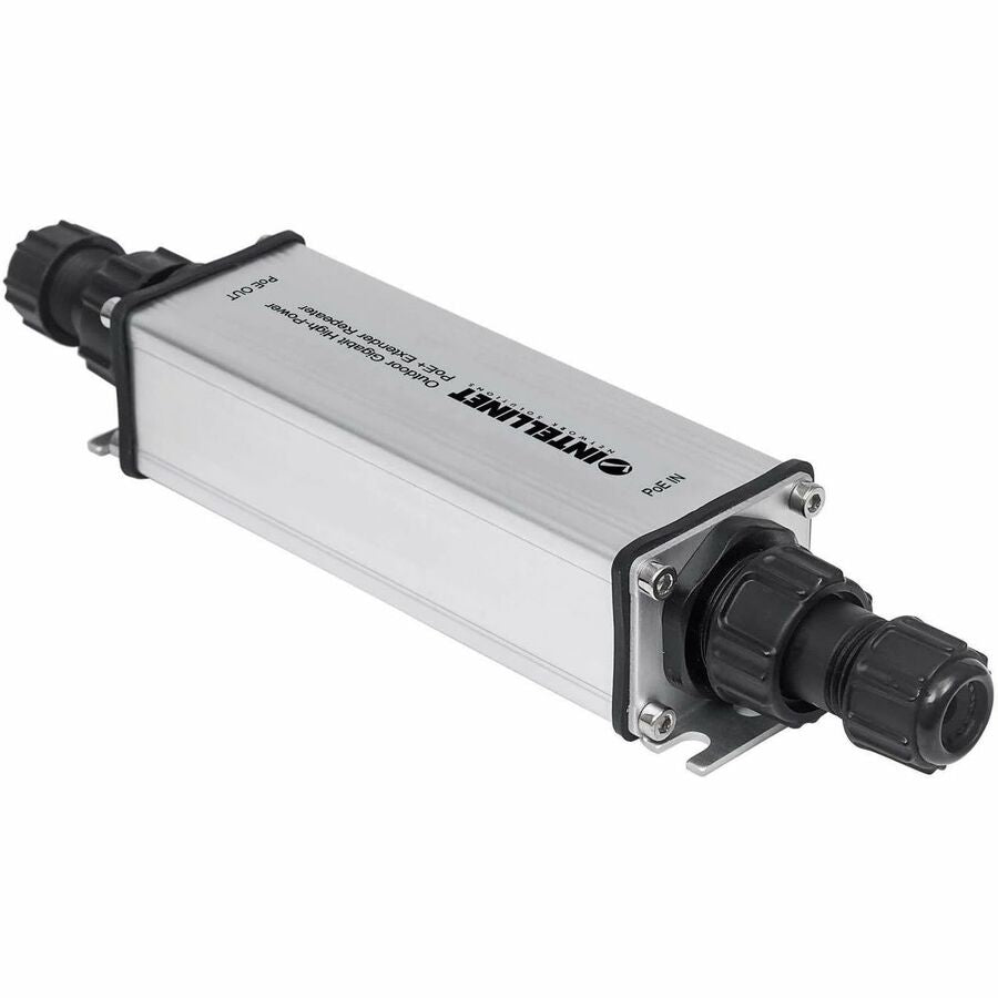 Intellinet Network Solutions Outdoor Gigabit High-Power PoE+ Extender Repeater, Extends Range Beyond the 328 ft (100 m) Limit, Metal Housing, IP65