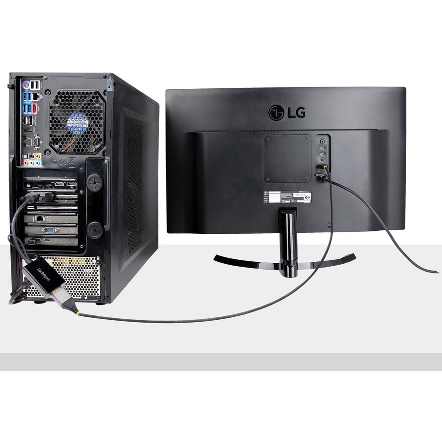 StarTech.com DVI to DisplayPort Adapter with USB Power - DVI-D to DP Video Adapter - DVI to DisplayPort Converter - 1920 x 1200