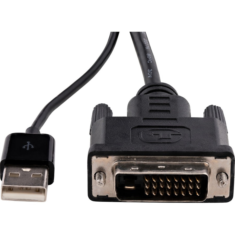 StarTech.com DVI to DisplayPort Adapter with USB Power - DVI-D to DP Video Adapter - DVI to DisplayPort Converter - 1920 x 1200
