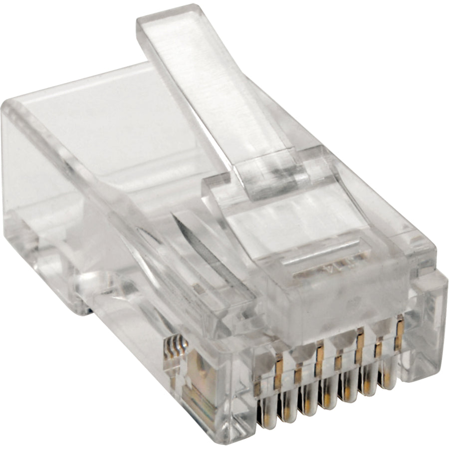 Eaton Tripp Lite Series Cat6 RJ45 Modular Plug for Round Stranded UTP Conductor 4-Pair, 100 Pack