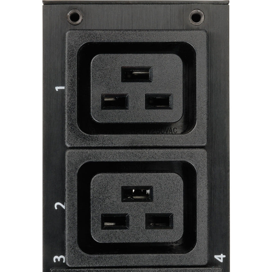 Eaton 3.7kW Single-Phase 208/230V Monitored PDU - LX Platform, 18 C13, 2 C19 Outlets, C20 / L6-20P Inputs, 0U 900mm Height, TAA