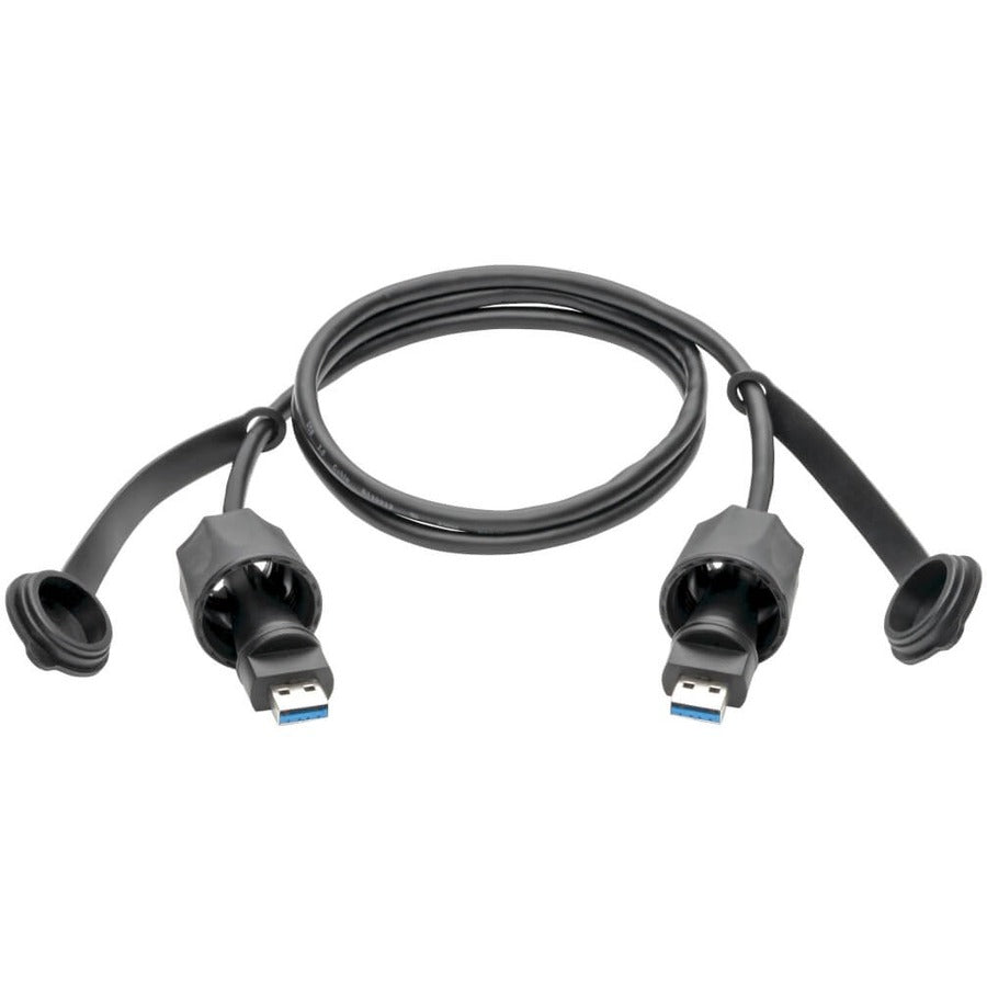 Eaton Tripp Lite Series USB 3.0 SuperSpeed A to A M/M Cable, Industrial - IP68, Shielded, 3 ft. (0.91 m), TAA