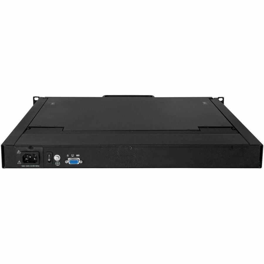 StarTech.com Rackmount KVM Console - 1U 19" LCD Monitor Single Port VGA KVM Server Rack Drawer includes Cables & Hardware - USB Support