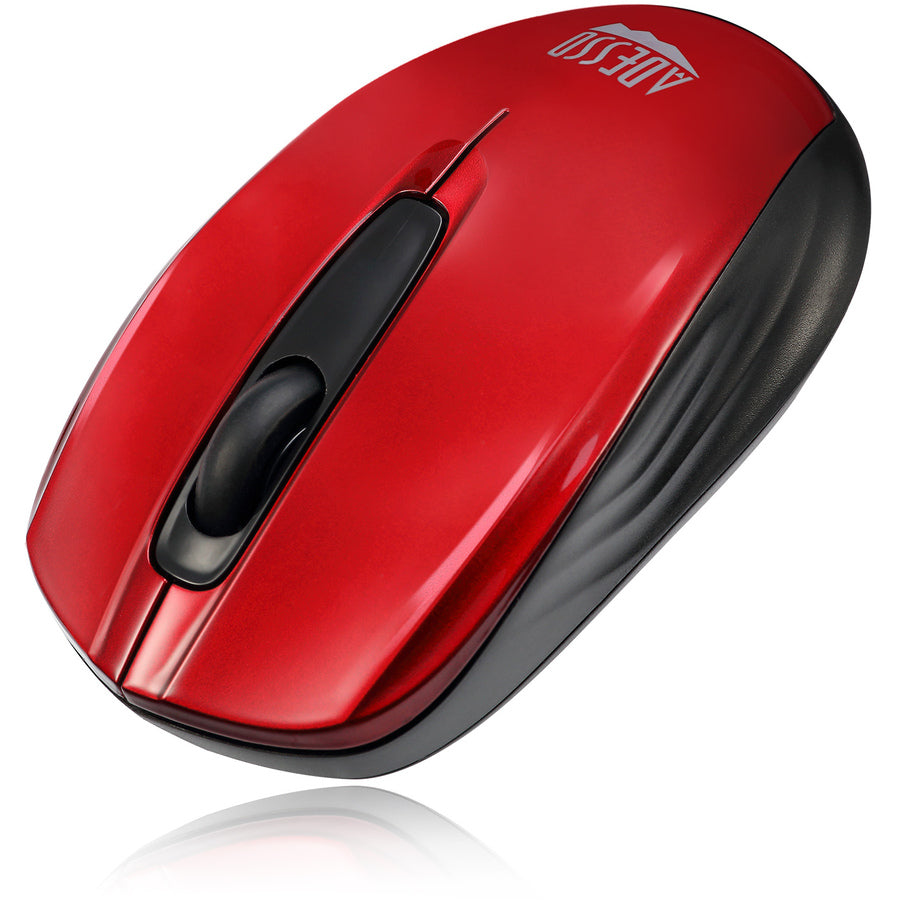 WRLS OPTICAL WHEEL MOUSE RED