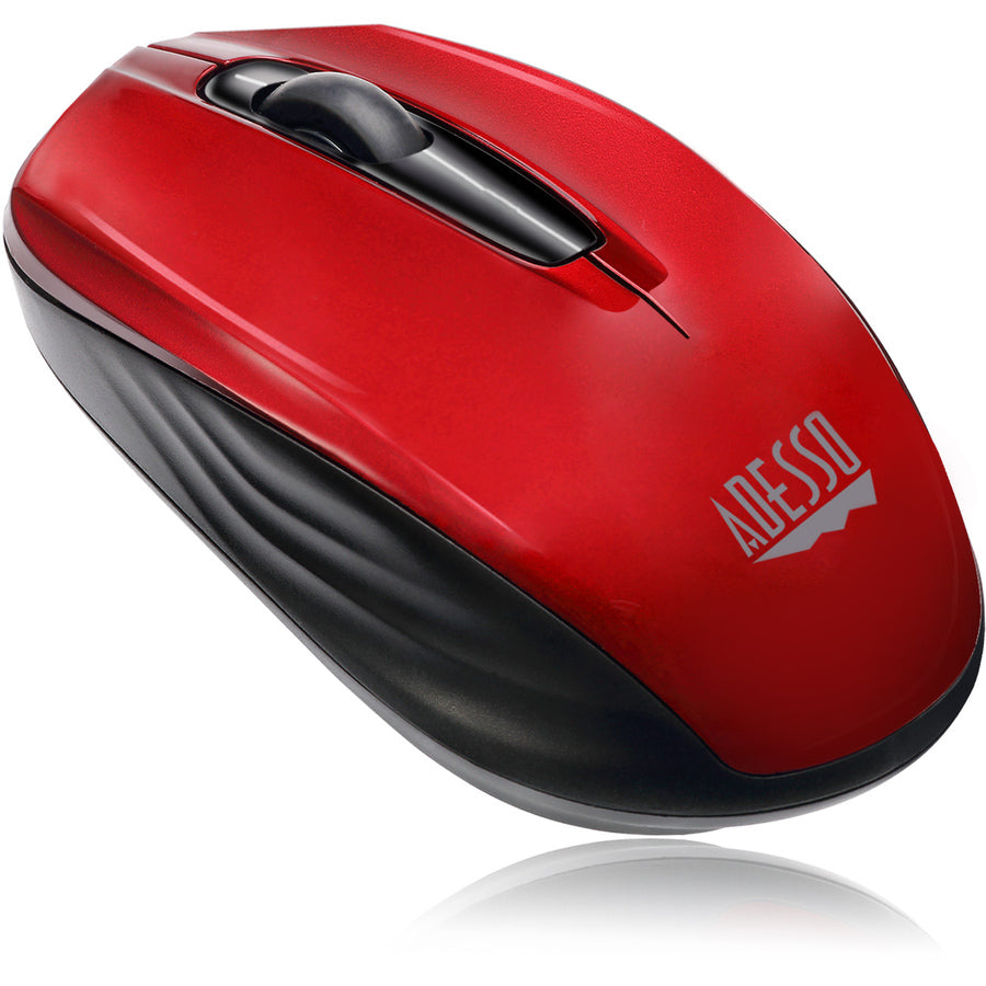 WRLS OPTICAL WHEEL MOUSE RED