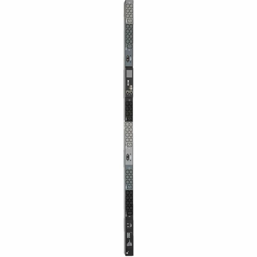 Eaton 10kW 200-240V 3PH Monitored PDU - LX Interface, Gigabit, 48 Outlets, NEMA L21-30P, LCD, 3 m Cord, 0U 1.8 m Height, TAA