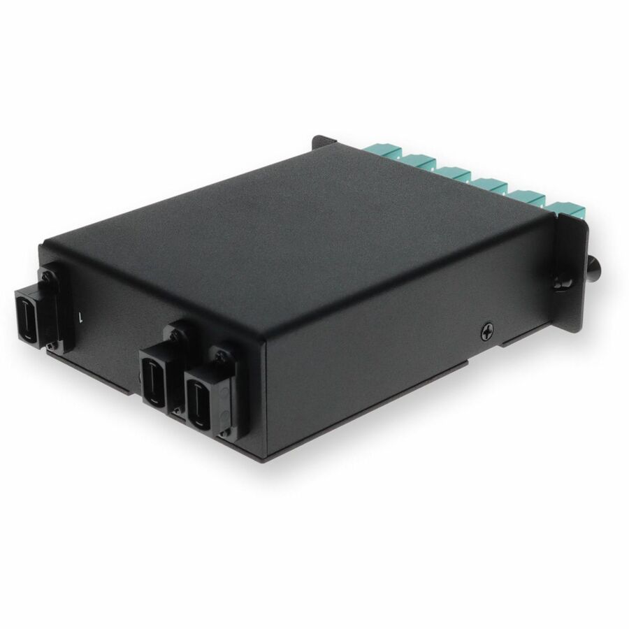 AddOn 4-Bay Cassette 3x 12-Fiber MPO In, 12 LC Duplex Out, Multi-mode Duplex OM4