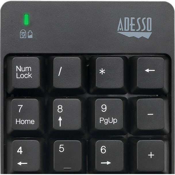Adesso Wireless Spill Resistant 18-Key Numeric Keypad