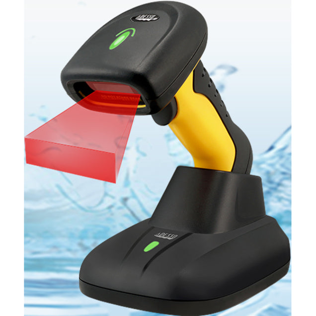 Adesso NuScan 5200TR - 2.4GHz RF Wireless Antimicrobial & Waterproof 2D Barcode Scanner