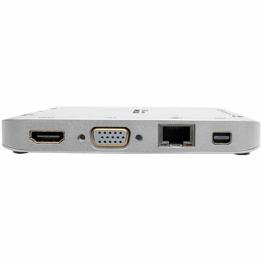 Eaton Tripp Lite Series USB-C Dock, Dual Display - 4K HDMI/mDP, VGA, USB 3.x (5Gbps), USB-A/C Hub, GbE, 60W PD Charging