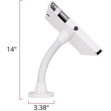 The Joy Factory Elevate II Flex Countertop Kiosk for Surface Pro | Pro 4 | Pro 3 (White)