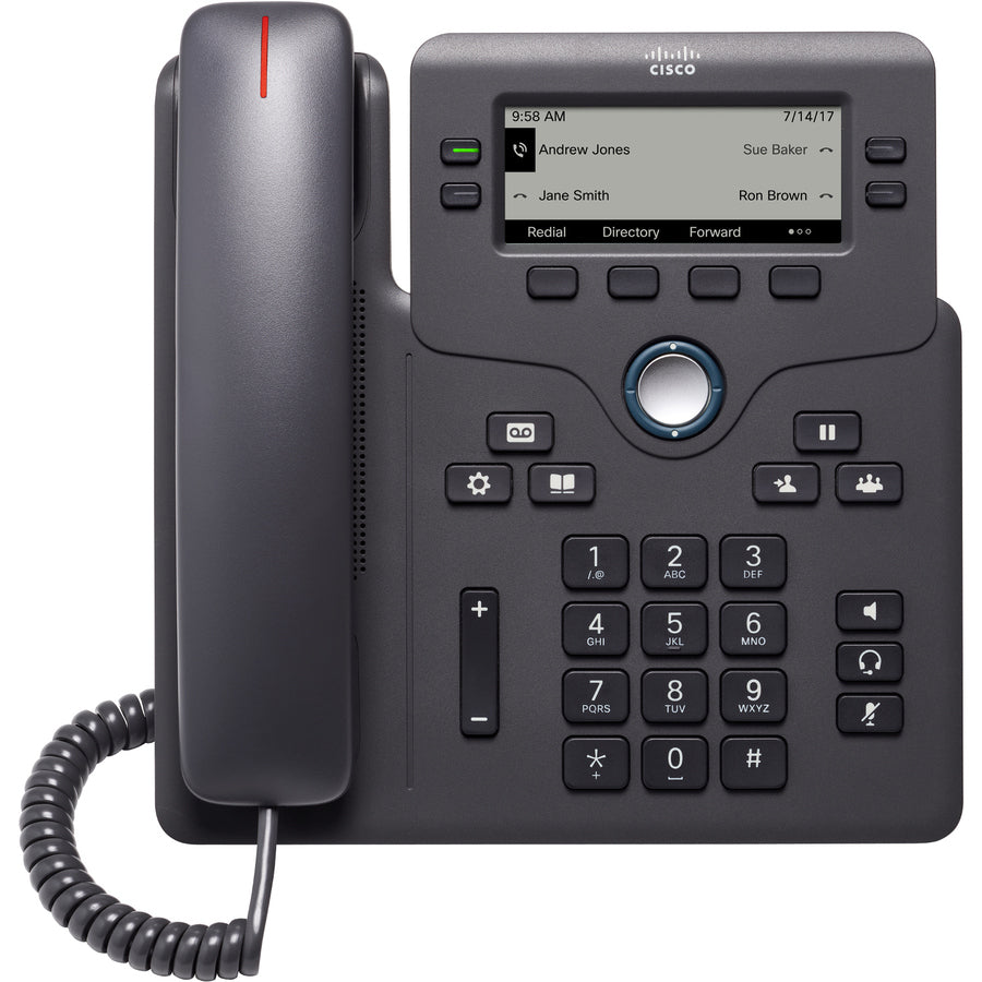 Cisco 6841 IP Phone - Corded - Corded - Charcoal