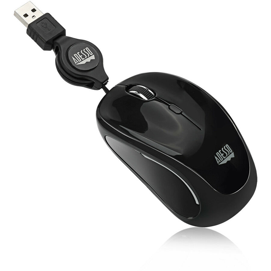 Adesso iMouse S8B - USB Illuminated Retractable Mini Mouse