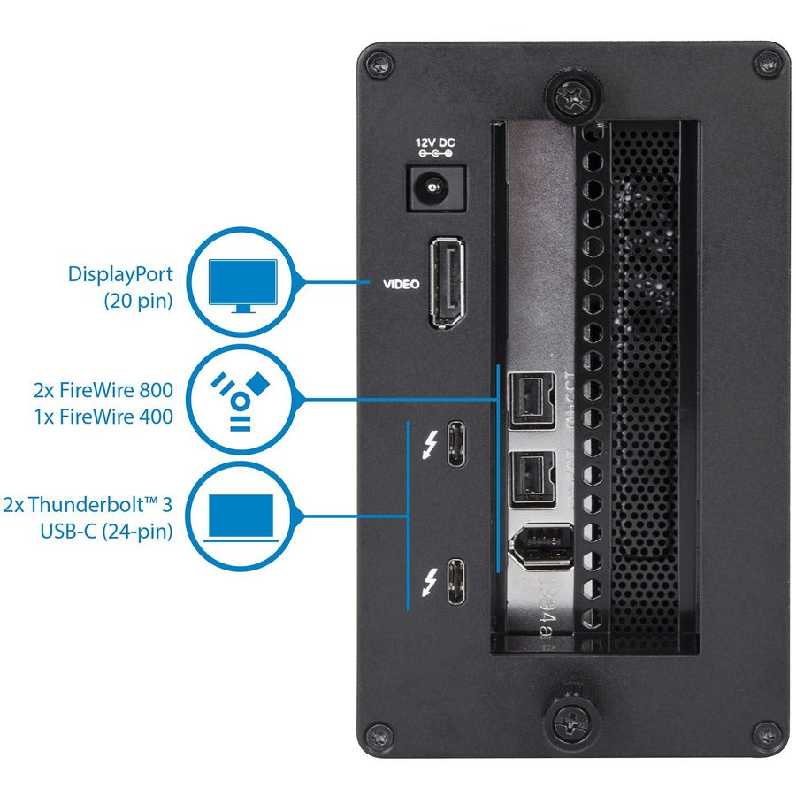 StarTech.com Thunderbolt 3 to FireWire Adapter - External PCI Enclosure - PCIe Card plus TB3 Chassis