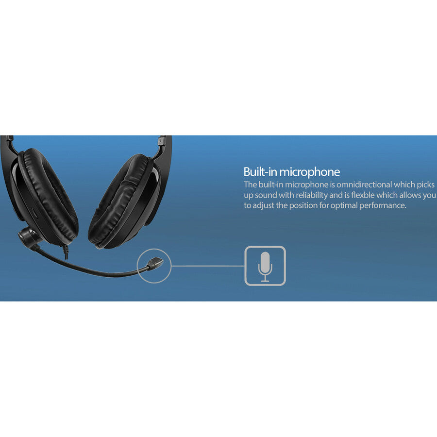 MULTIMEDIA HEADSET W/MICROPHONE
