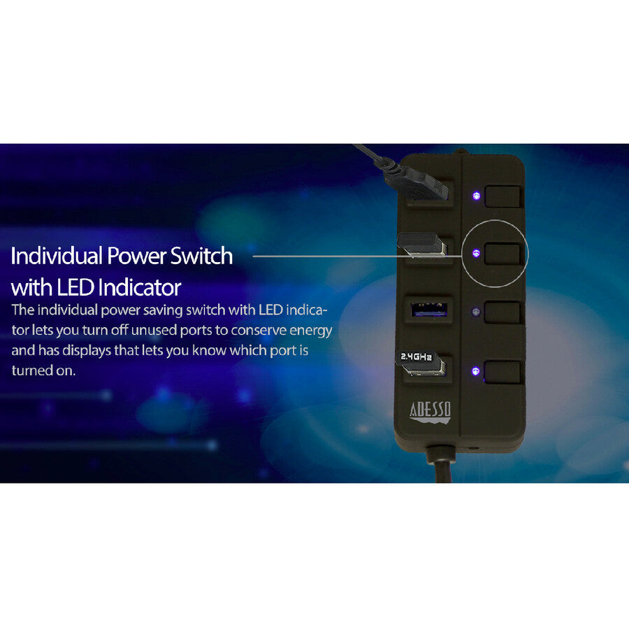 Adesso 4-ports USB 3.0 Hub