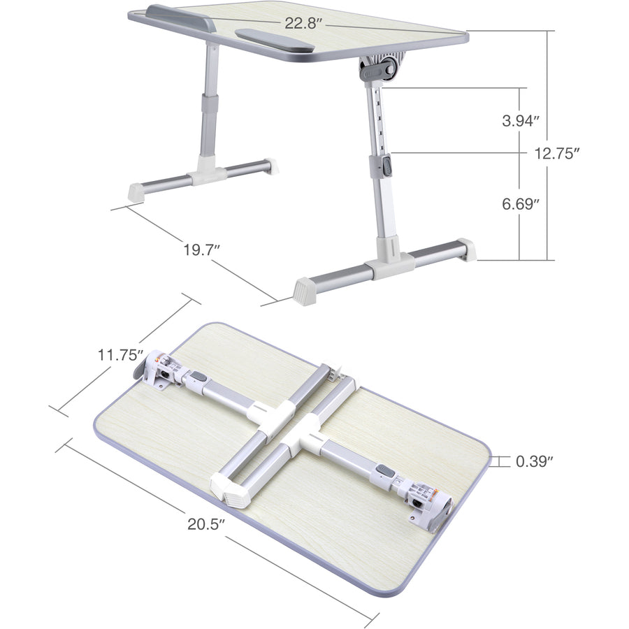 ADJUSTABLE LAPTOP BED DESK FOR