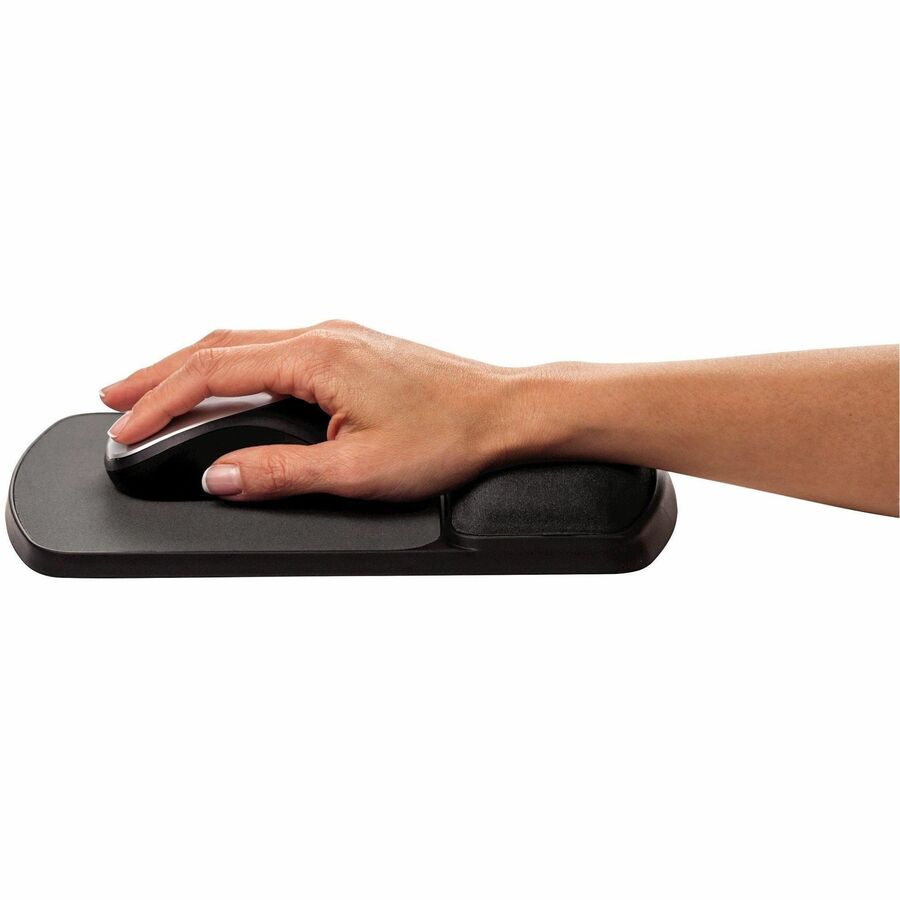 Fellowes® MICROBAN® Gel Mouse Pad Wrist Support - Graphite (9175101)