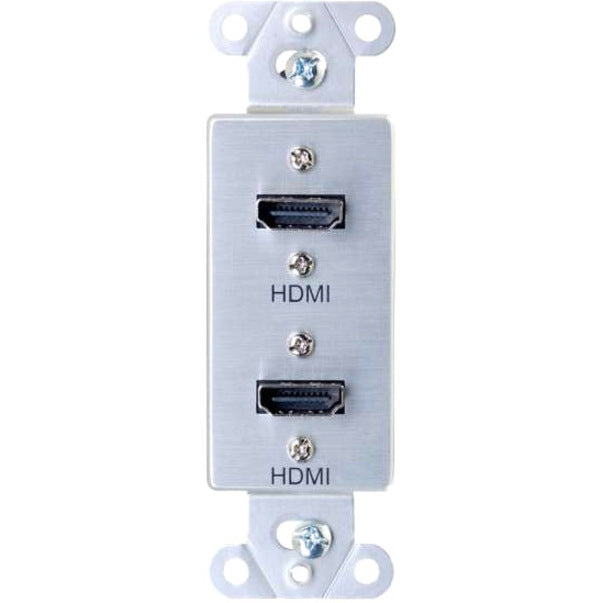 C2G HDMI Pass Through Decorative Wall Plate