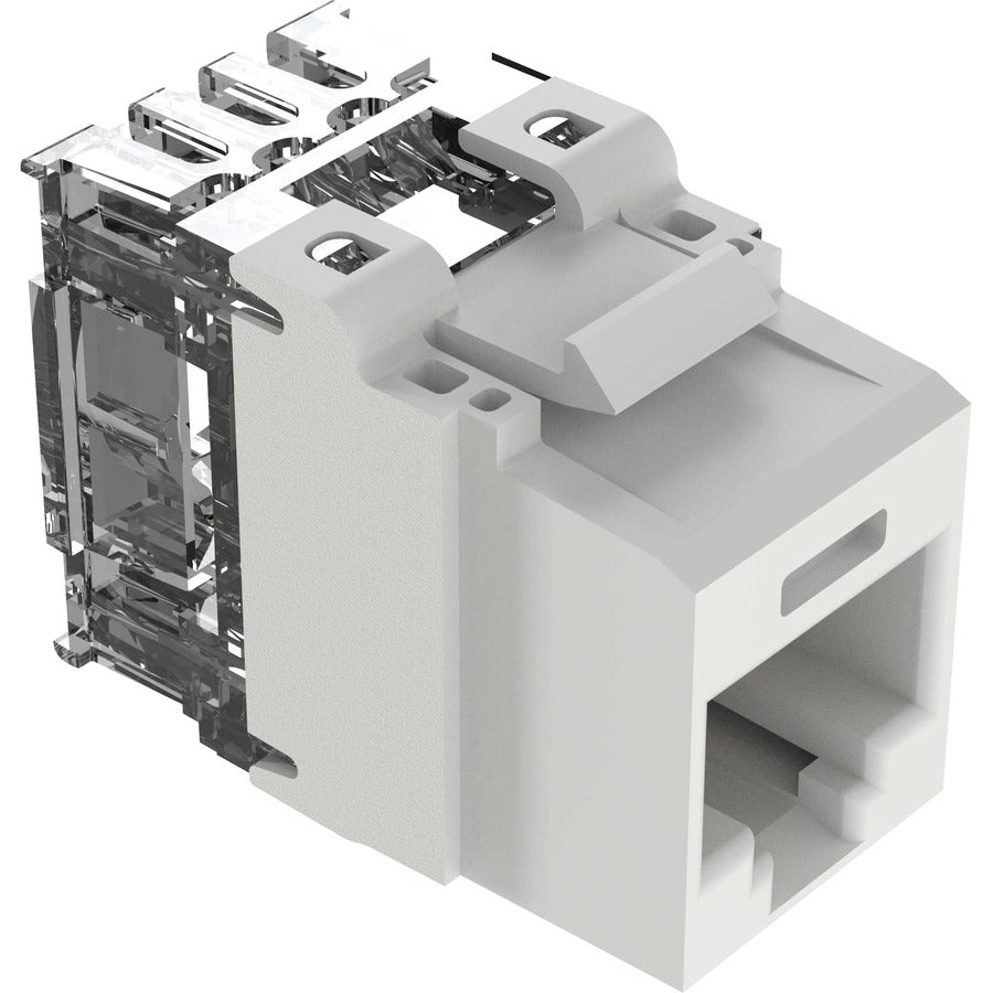 Panduit UTP RJ45 Cat 6A Keystone Punchdown Jack Module, WH