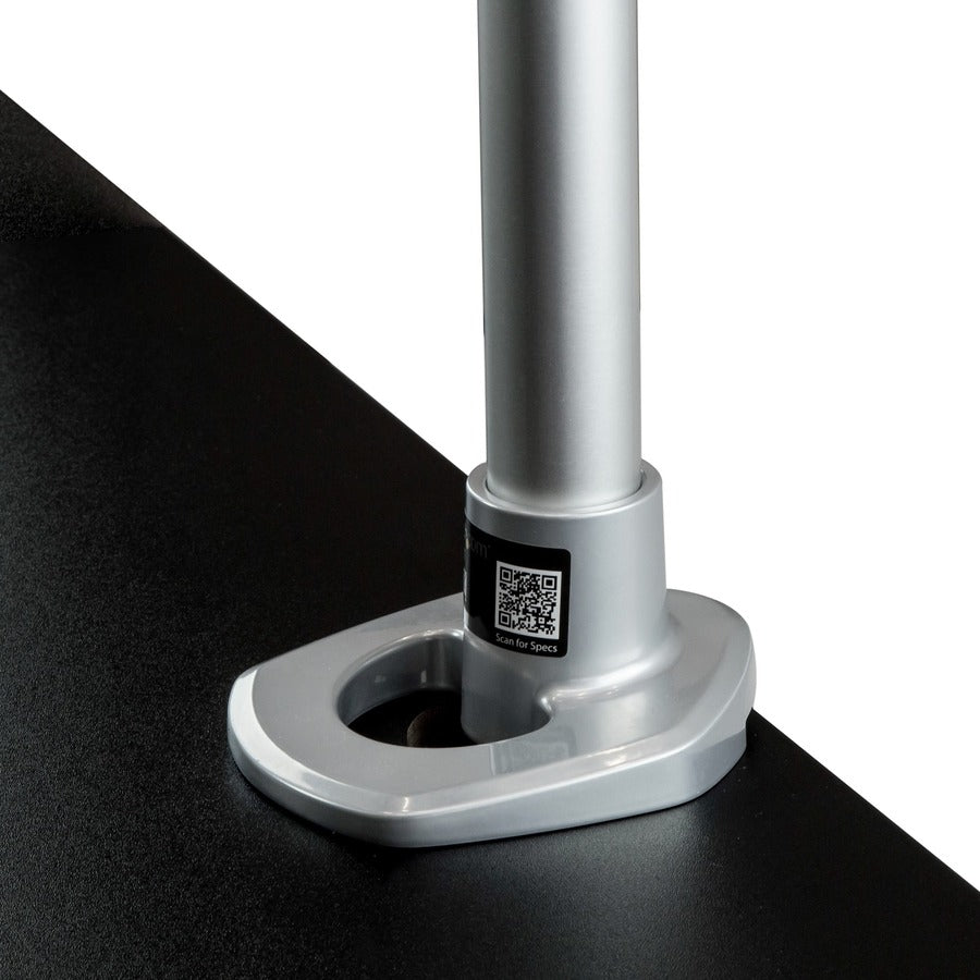 StarTech.com Sit-Stand Desk Converter with Monitor Arm - 35" Wide - Height Adjustable Standing Desk Solution - Arm for up to 30" Monitor