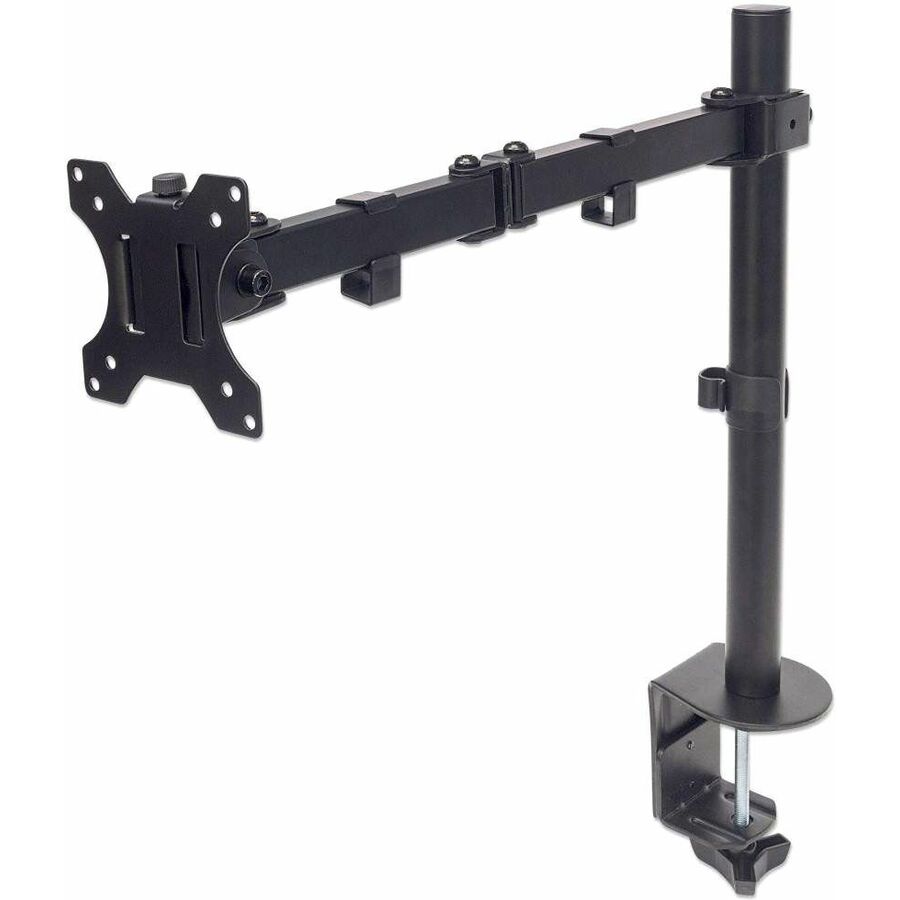Manhattan 461542 Desk Mount for Monitor, LCD Monitor, Display, TV, Display Screen, LCD Display - Black