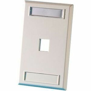 Ortronics Single Gang Keystone Faceplate, 1 Port, Electrical Ivory