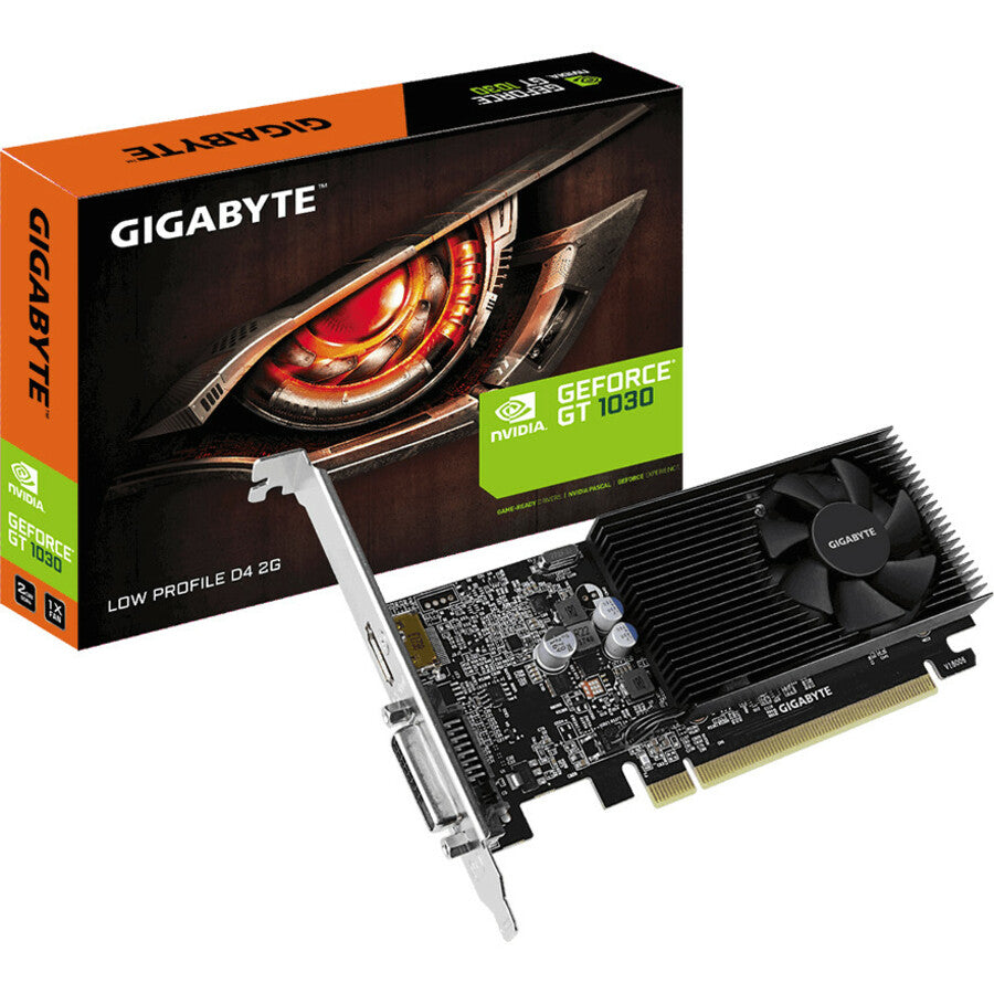 Gigabyte NVIDIA GeForce GT 1030 Graphic Card - 2 GB DDR4 SDRAM - Low-profile