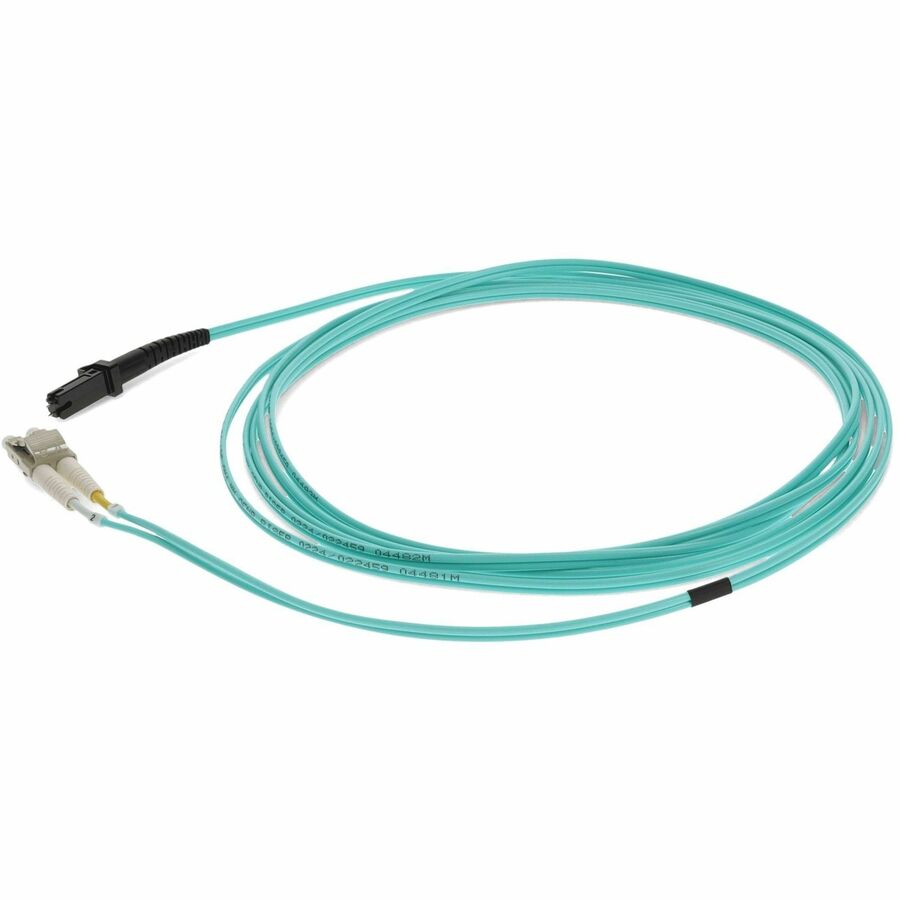 AddOn 3m LC (Male) to MT-RJ (Male) Aqua OM4 Duplex Fiber OFNR (Riser-Rated) Patch Cable