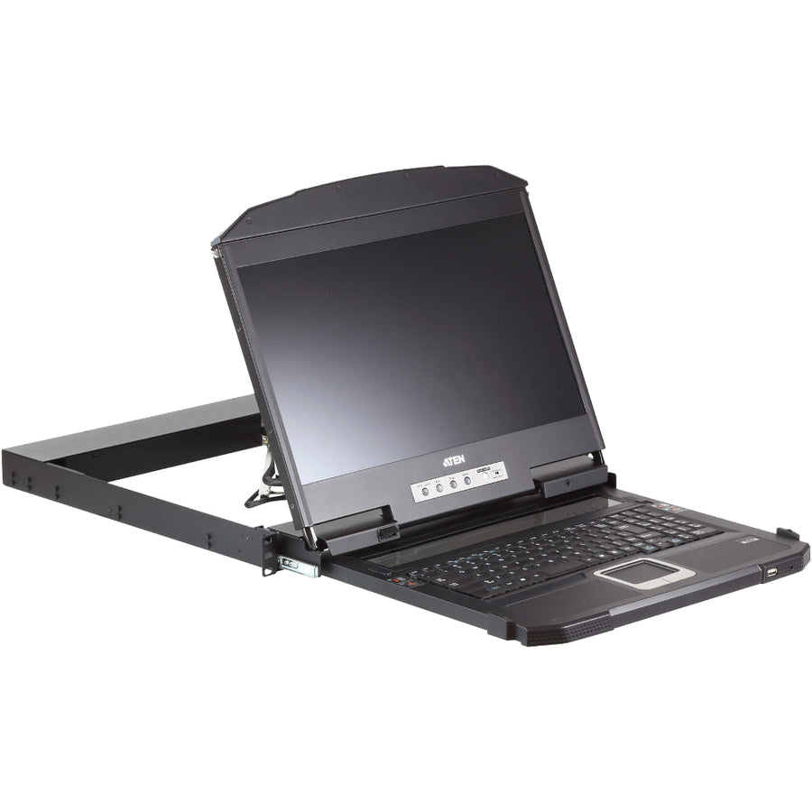 ATEN CL3800 LCD KVM Console with Standard Rack Mount Kit-TAA Compliant