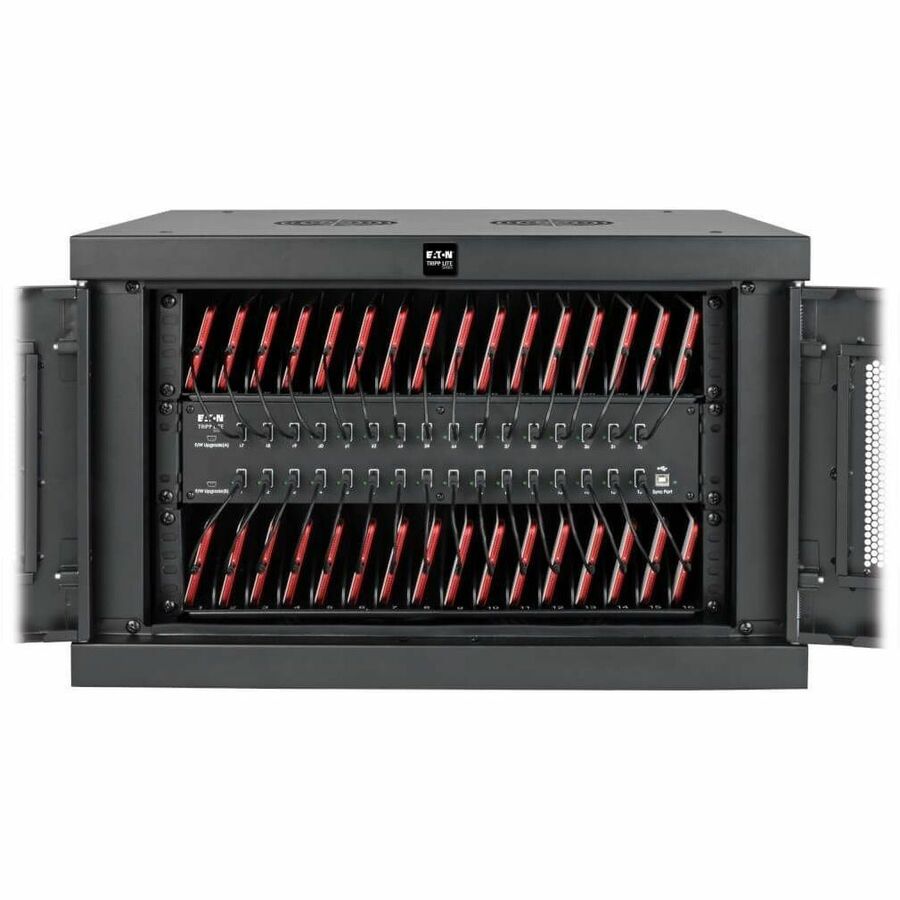 Eaton Tripp Lite Series Locking Cell Phone Charging Station for 32 Devices - USB, with Sync for Smartphones