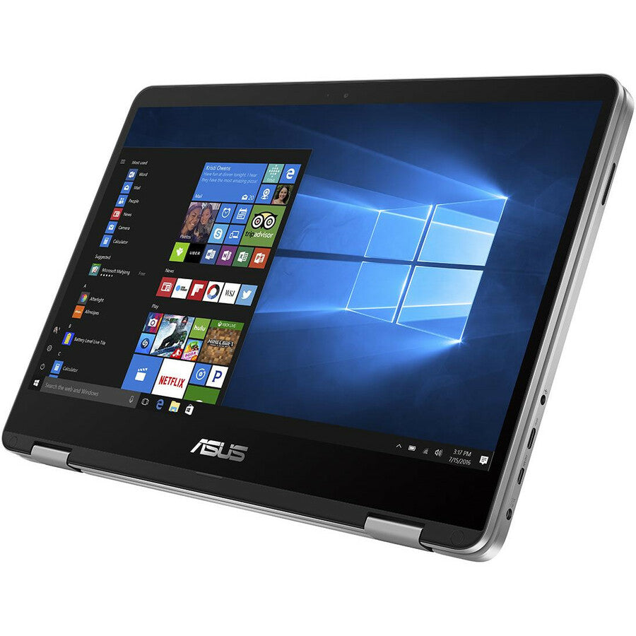 Asus VivoBook Flip 14 TP401 TP401MA-YS02 14" Touchscreen Convertible Notebook - Intel Celeron N4000 - 4 GB - 64 GB Flash Memory - Light Gray