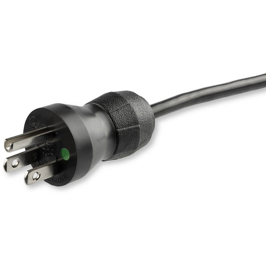 StarTech.com 15ft (4.5m) Hospital Grade Power Cord, 18AWG, NEMA 5-15P to C13, 10A 125V, Green Dot Medical Power Cable, Monitor Power Cable