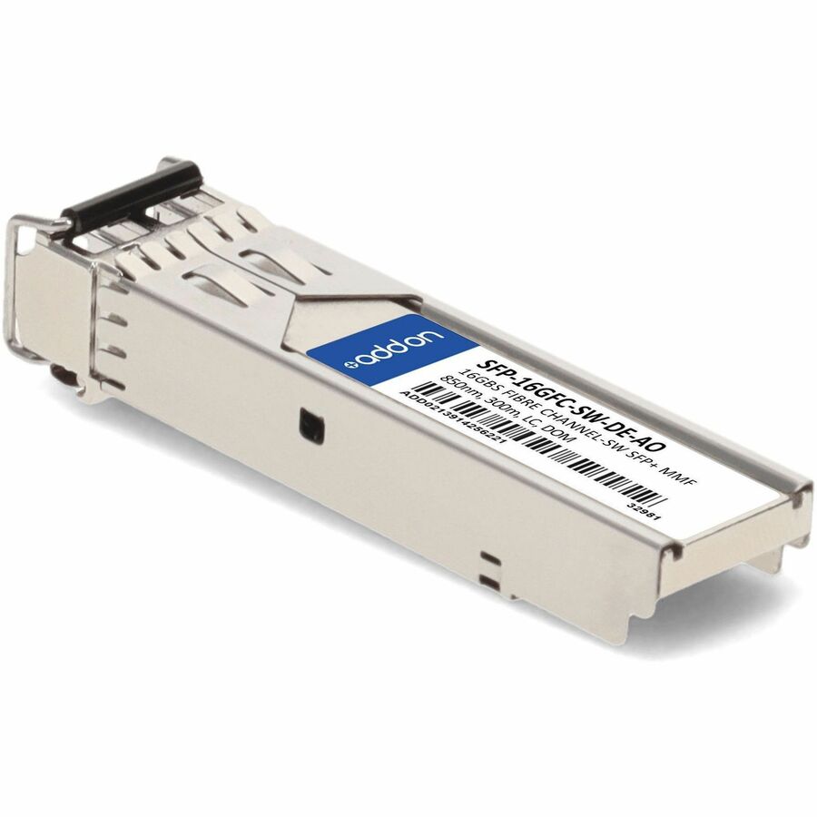 AddOn Dell SFP-16GFC-SW Compatible TAA Compliant 16GBase-SW Fibre Channel SFP+ Transceiver (MMF, 850nm, 300m, LC, DOM)