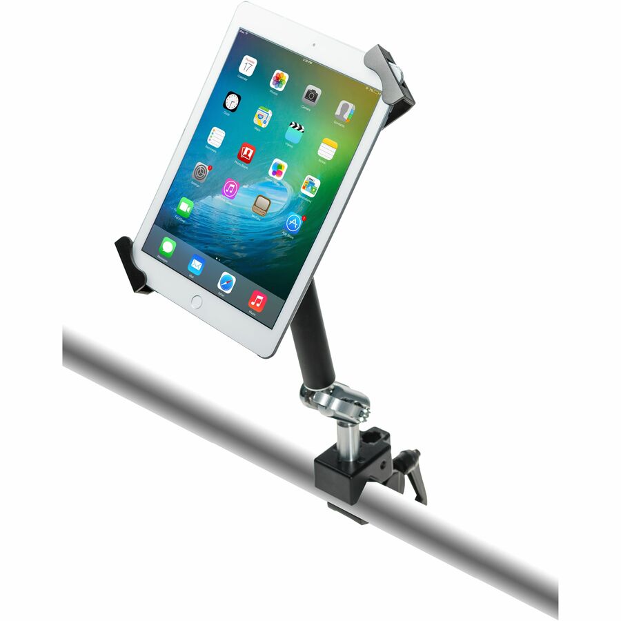 CTA Digital Heavy-Duty Security Pole Clamp for 7-14 Inch Tablets, including iPad 10.2-inch (7th/ 8th/ 9th Generation)