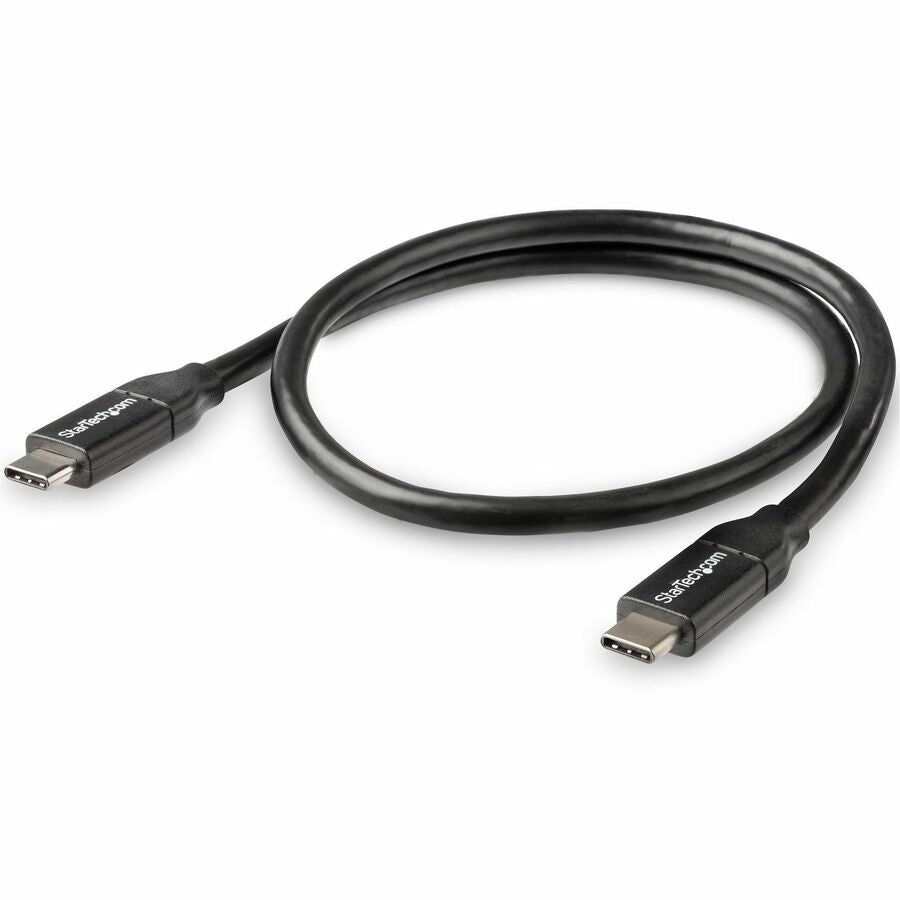 StarTech.com 0.5m USB C to USB C Cable w/ 5A PD - M/M - USB 2.0 - USB-IF Certified - USB Type C Cable - USB C Charging Cable - USB C PD Cable