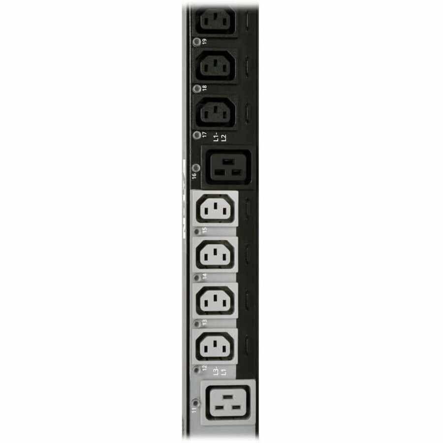 Eaton 10kW 200-240V 3PH Switched PDU, LX Interface, Gigabit, 30 Outlets, L21-30P Input, LCD, 1.8 m Cord, 0U 1.8 m Height, TAA