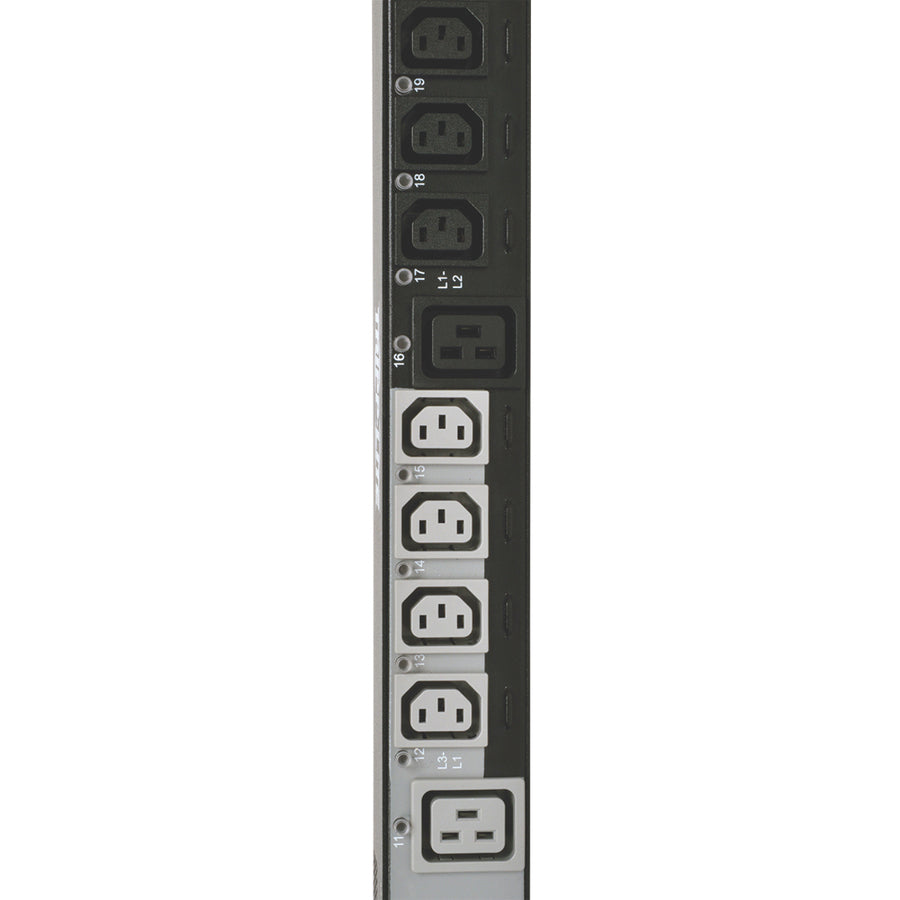 Eaton Tripp Lite Series 6.7kW 200-240V 3PH Switched PDU - LX Interface, Gigabit, 30 Outlets, L21-20P Input, Outlet Monitoring, LCD, 1.8 m Cord, 0U 1.8 m Height, TAA