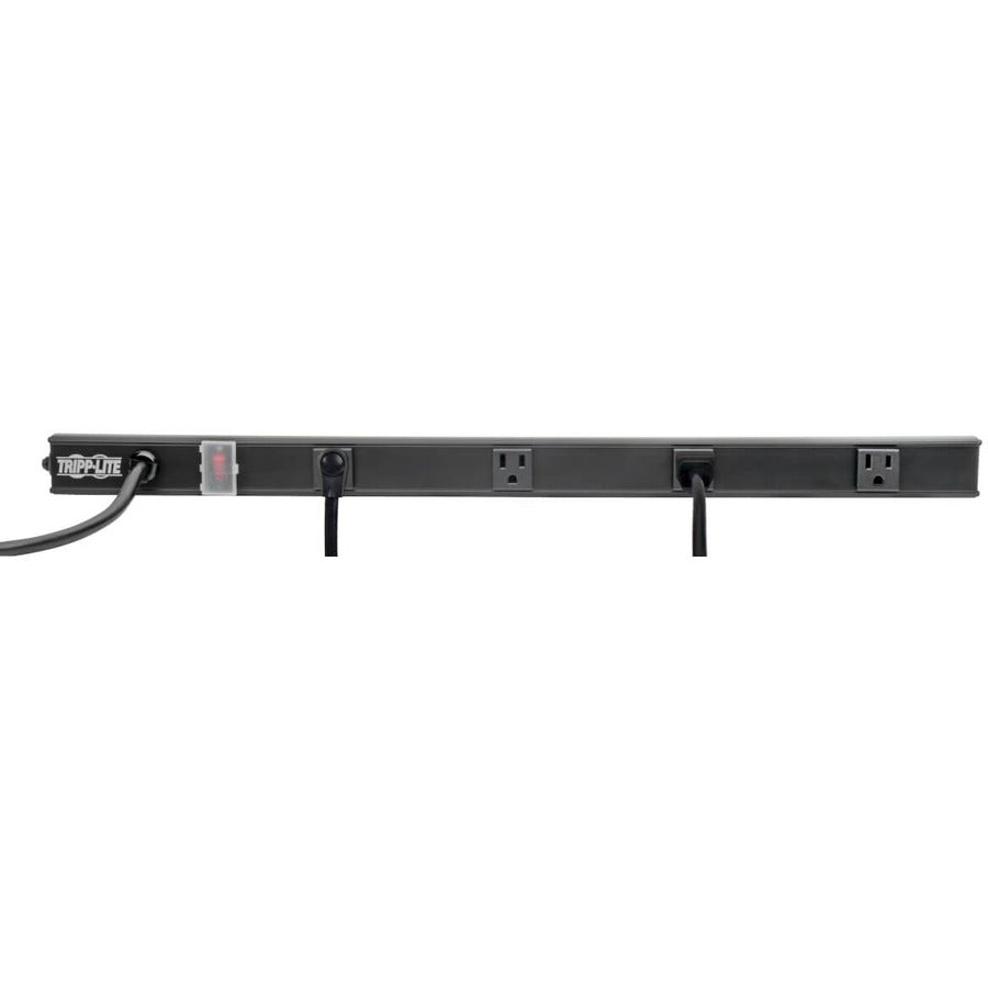 Eaton Tripp Lite Series 4-Outlet Power Strip, Right-Angle NEMA 5-15R - 15A, 120V, 6 ft. (1.83 m) Cord, Right-Angle 5-15P Plug, 24 in.