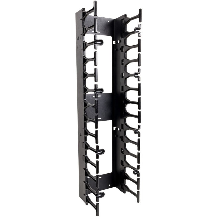 Rack Solutions 42U Vertical Plastic Cable Duct with Cover (Button Mount)