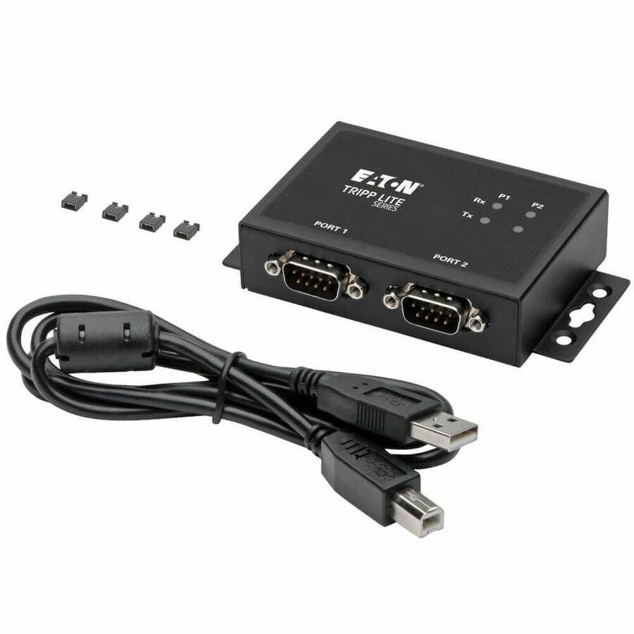 Eaton Tripp Lite Series 2-Port RS-422/RS-485 USB to Serial FTDI Adapter with COM Retention (USB-B to DB9 F/M)