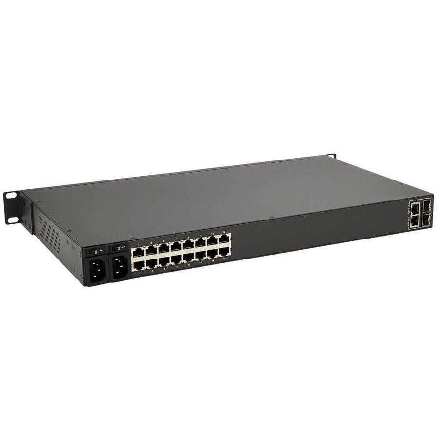 Eaton Tripp Lite Series 16-Port Console Server, USB Ports (2) - Dual GbE NIC, 16 Gb Flash, SD Card, Desktop/1U Rack, TAA