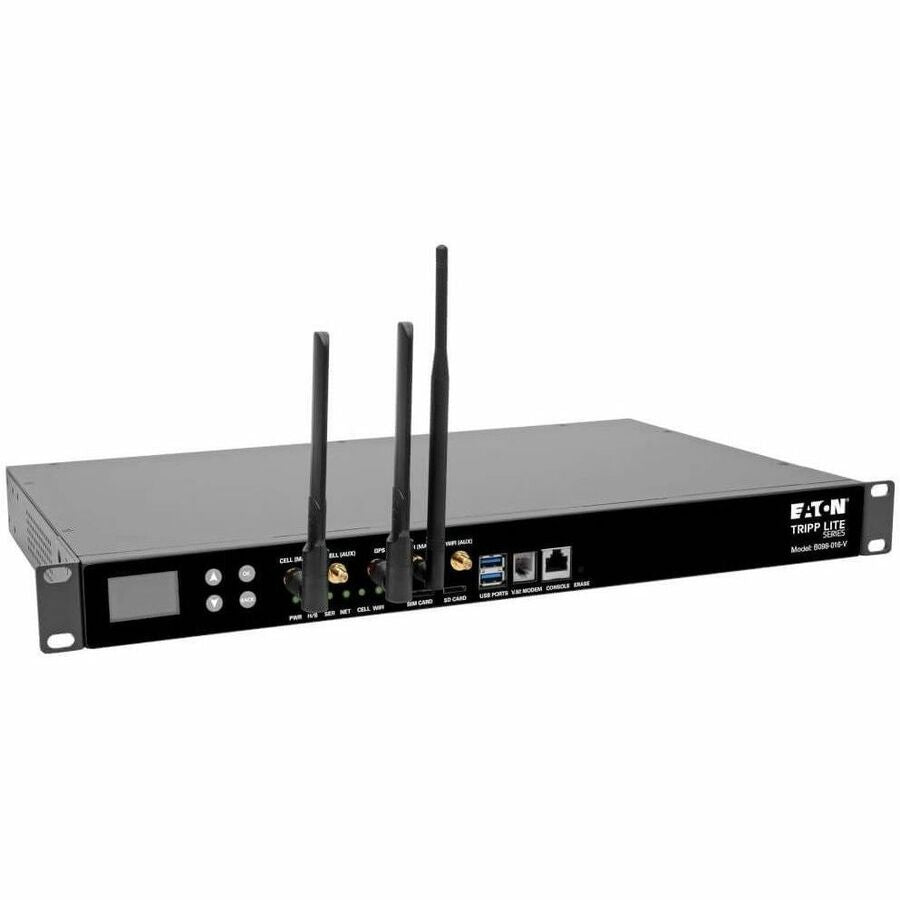 Eaton Tripp Lite Series 16-Port Console Server, USB Ports (2) - 4G LTE, Dual GbE NIC, 16Gb Flash, SD Card, Wi-Fi, Desktop/1U Rack, TAA