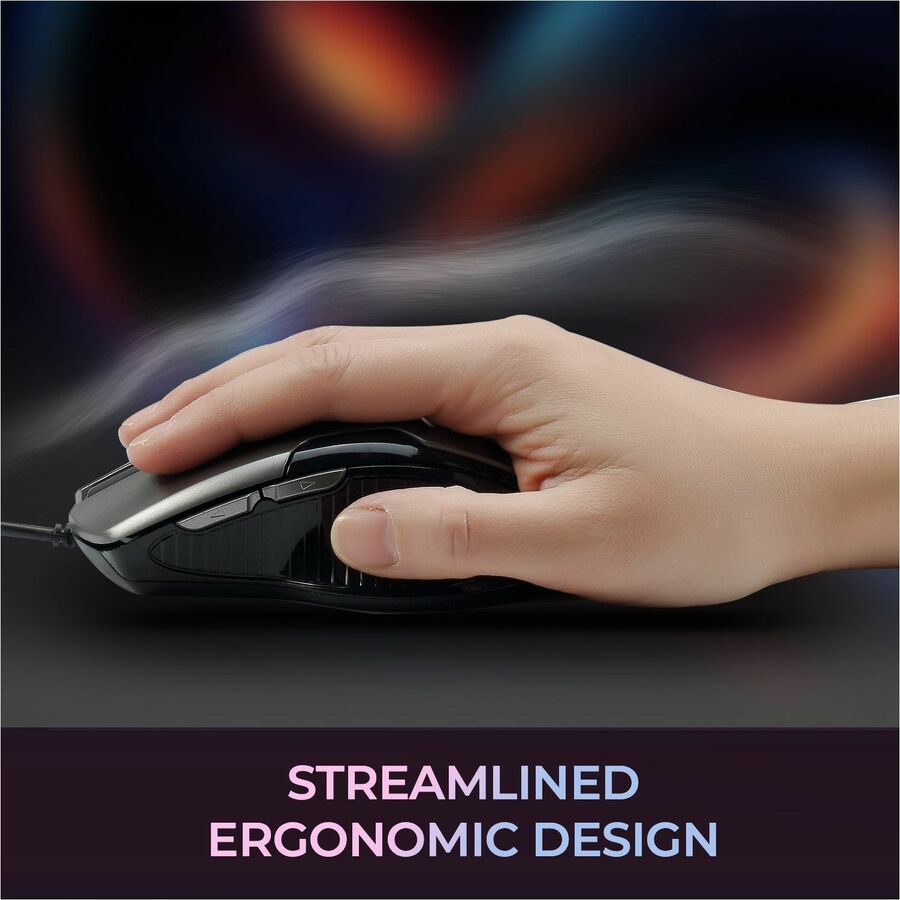 Adesso Multi-Color 6-Button Gaming Mouse