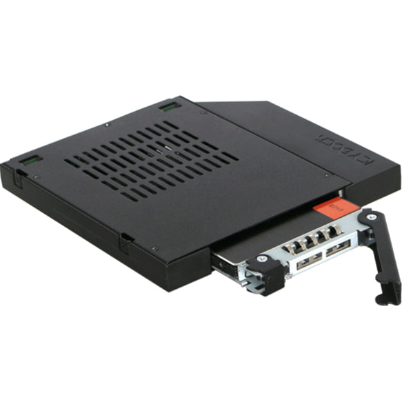 Icy Dock ToughArmor MB411SPO-1B Drive Bay Adapter for 5.25" - Serial ATA/600 Host Interface Internal - Black