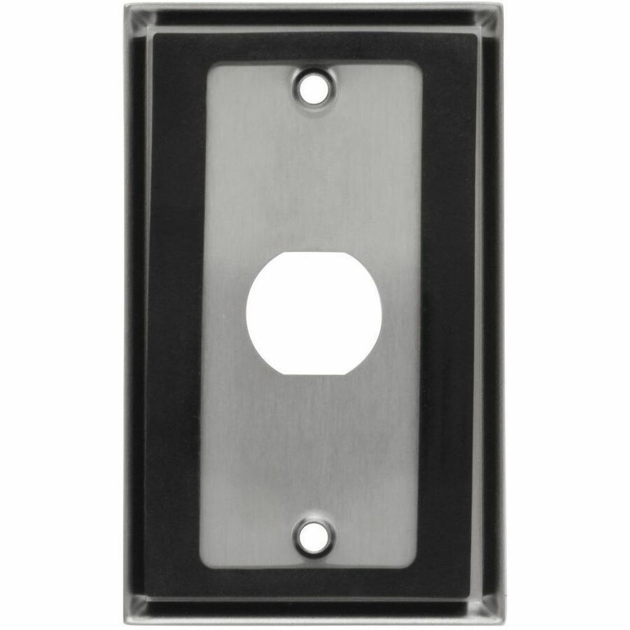 Eaton Tripp Lite Series 1-Port Single Gang Faceplate, Stainless Steel, Industrial Grade, IP44, TAA